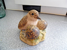 Vintage Teviotdale Plover Baby and Eggs figurine.  1982.