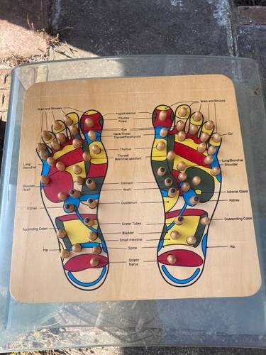 Wooden foot massage board - massage,