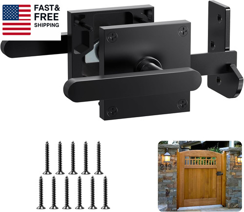 Double side gate latch heavy - gate,