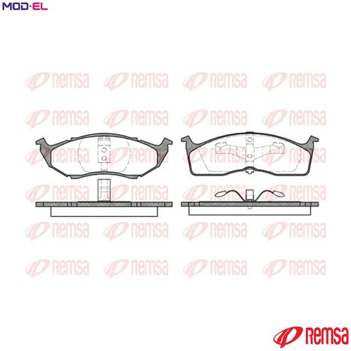 Brake pad set - pad,