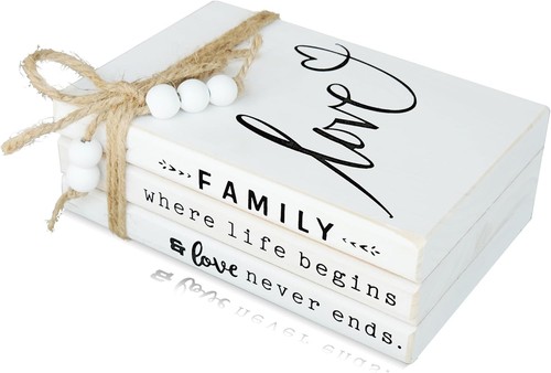 Wood decorative books - books, for