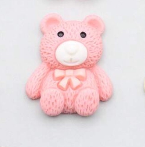 Baby pink resin flatback - 10,