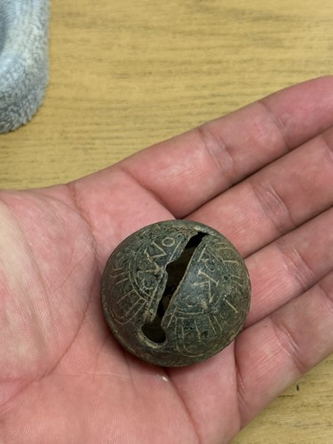 Large crotal bell found metal - large,