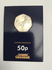 Brilliant Uncirculated 50p coin Shooting.