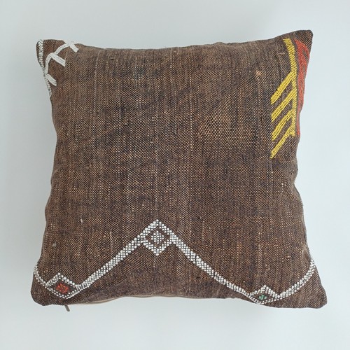Moroccan cactus silk cushion - moroccan,