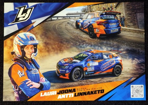 Lauri joona rally postcard - lauri,