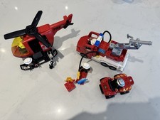LEGO Duplo Fire Engine, Fire Helicopter, Fire Quad & Extras