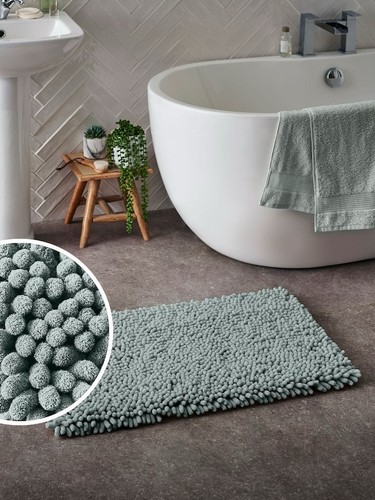 Sage green super plush bath - plush,
