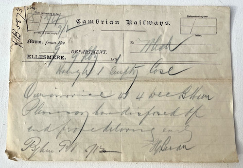 Cambrian railways memo - cambrian,