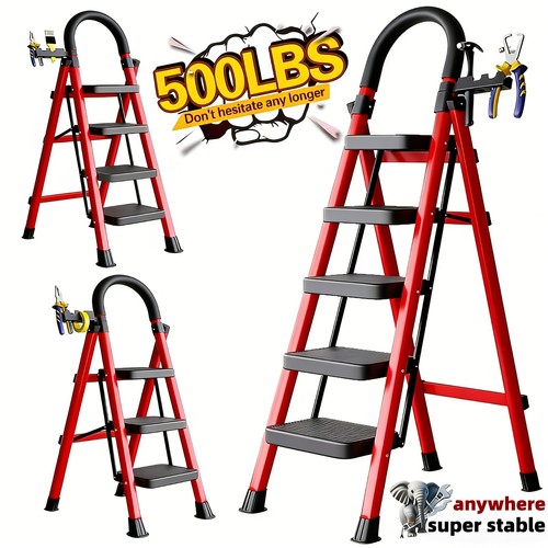 Step folding ladder heavy - folding,
