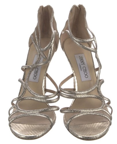 Jimmy choo gold cage heels - jimmy,