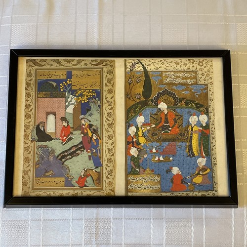 Framed persian miniature - framed,