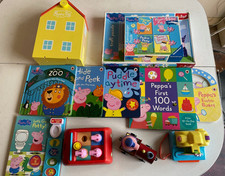 Peppa Pig Bundle of Books, Jigsaws and Toys. Please Read Description For Details