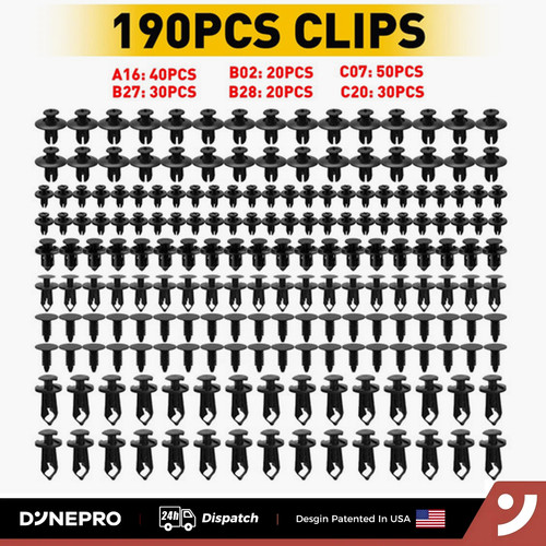 190pcs bumper clips retainer - clips,