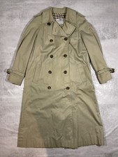 Aquascutum Coat Womens 10 Green Aqua 5 Trench Waterproof Rain Windbreaker