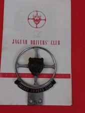 VINTAGE JAGUAR DRIVERS' CLUB CAR BADGE..11cm x 8cm..WITH DRIVERS' CLUB BOOKLET