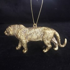 Gold Tiger Christmas Tree