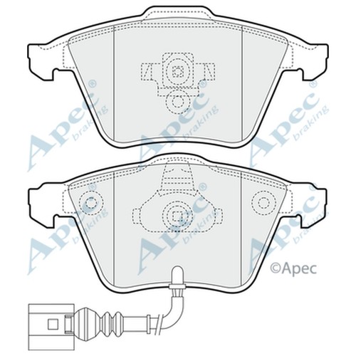 Brake pads set for audi - pads,