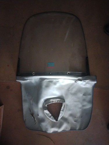 Vintage windshield for scooter