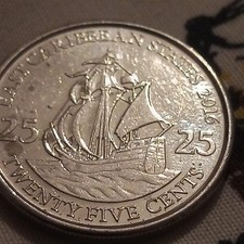 2016 25 Cents East Caribbean