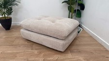 Sofology The Cocoon Footstool in Texture Chenille Stone