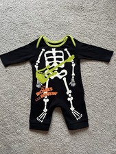 Skeleton Halloween Baby Grow