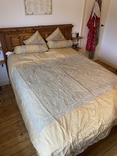 Indian hand made bed - indian, cover