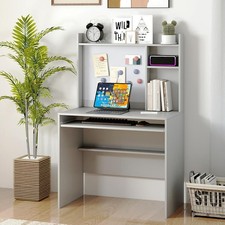 Computer Desk Hutch Keyboard