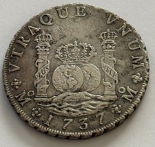 Mexico 1737 8 Reales Philip V Pillar Dollar 8 Reale salvaged from Rooswijk Wreck