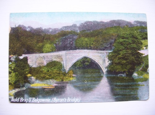 Aberdeen postcard auld brig - auld,