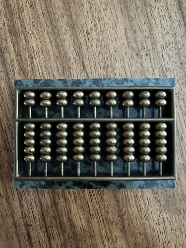 Brass and marble miniature - brass,
