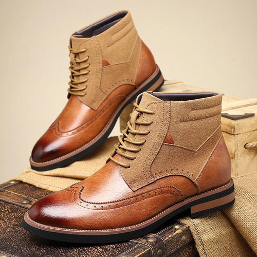 Faux leather contrast sole - leather,