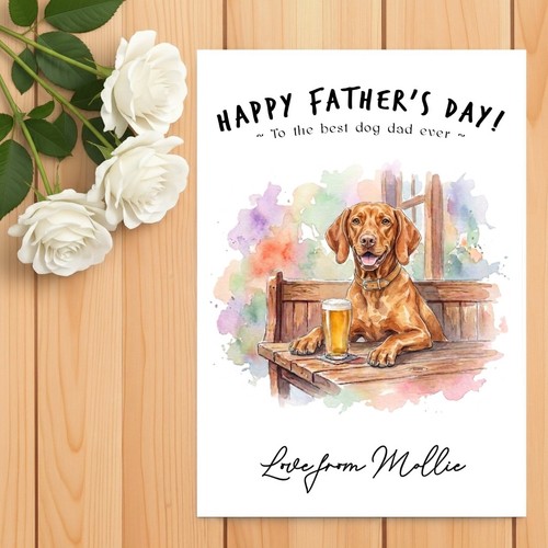 Vizsla dog father - vizsla, day