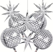 8PCS Disco Ball Balloon Disco