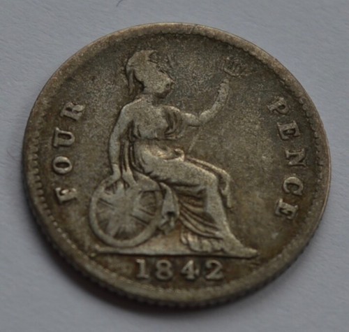 1842 four pence victoria young - 1842,