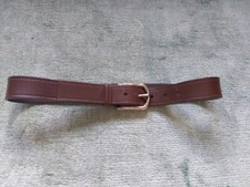 Prada Brown Leather Jeans Belt Ladies Silver Buckle VGC Size 75 30 Fit UK 8-10