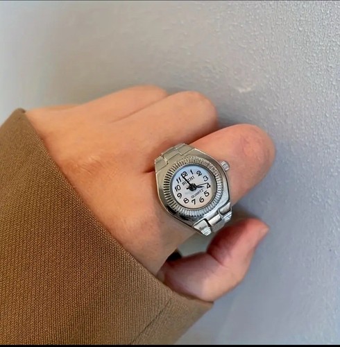 Minimalist finger watch ring - minimalist,
