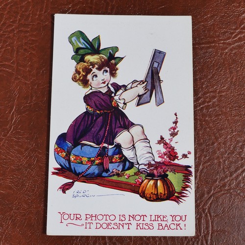 Postcard comic fred spurgin - comic,,