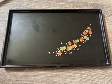 Black tray lacquered japan - black,