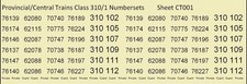 OO Gauge Waterslide Transfers