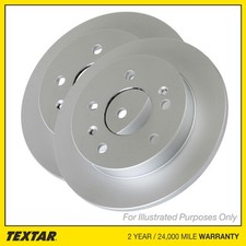 2x Brake Discs Solid For VW