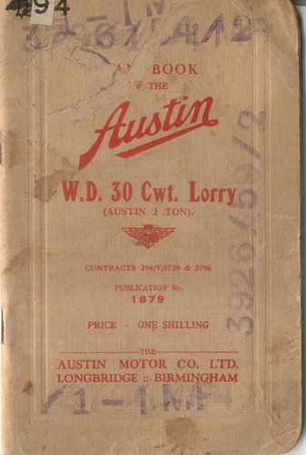 Austin cwt lorry 1940 - wd,