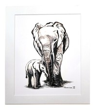 Elephants original painting
