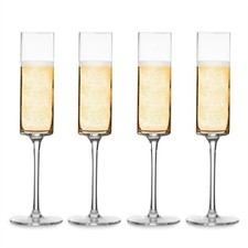 Edge Champagne Flutes Clear