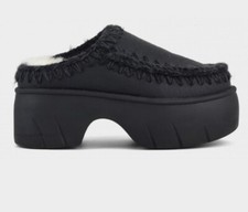 Mou Eskimo Clog Twist Black SIZE 6UK