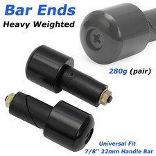 7/8" Solid Handle Bar Ends Heavy Weight Vibration Reducing Grip Plug For Honda