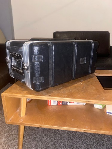 4u12 rack flight case black - flight,
