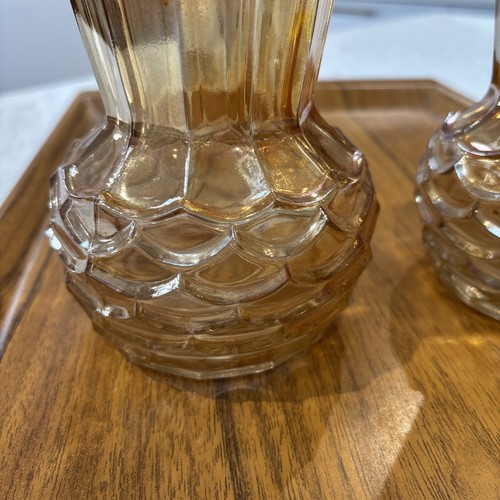 Pair vintage carnival glass - pair,
