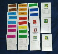 INDIVIDUAL MANCHESTER UNITED  FC MONOPOLY 1999 PROPERTY CARDS  DROP DOWN MENU