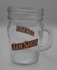 JAM SHED MASON JAR RED WINE GLASS WITH HANDLE WINTER MULLED WINE CHRISTMAS GIFT 